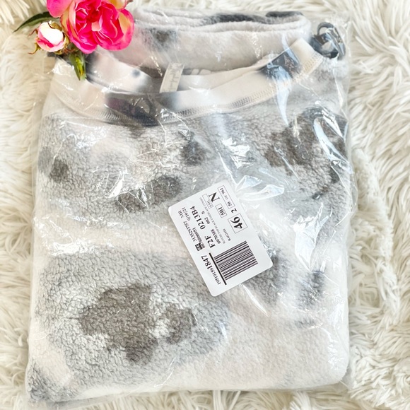 New with tags FREE PEOPLE KELLY WASHED TIE DYE SET BLACK COMBO Fleece exterior - Picture 2 of 5